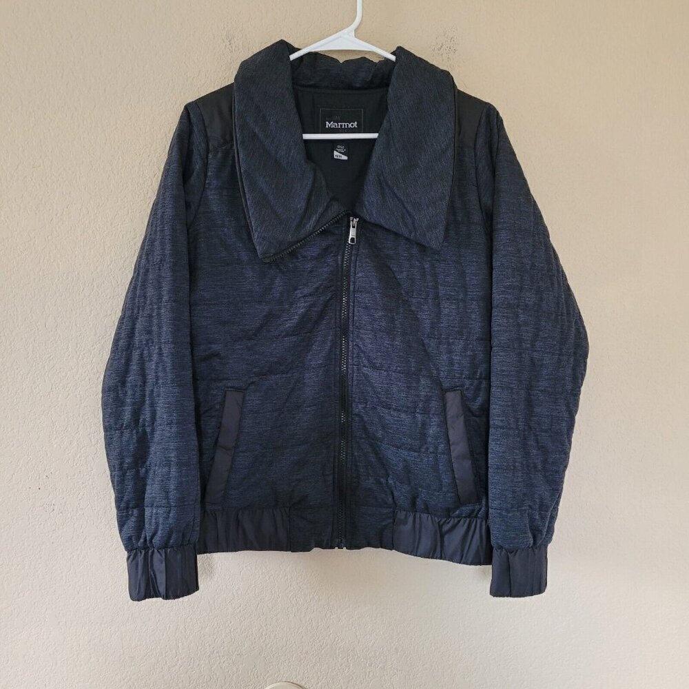 Marmot Jacket Womens Medium Black Full Zip Long Sleeve Outdoors Softshell Casual